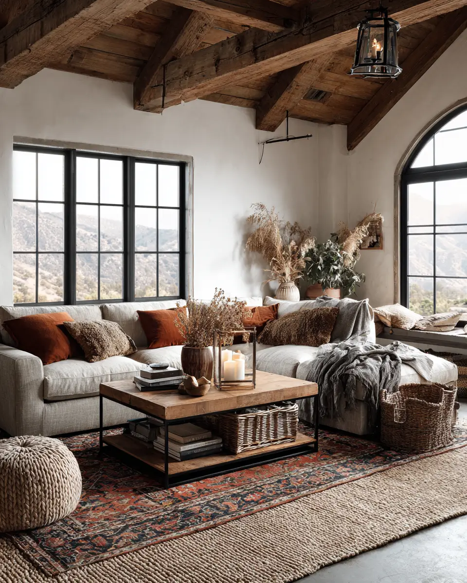 Rust Farmhouse Living Room Decor Ideas