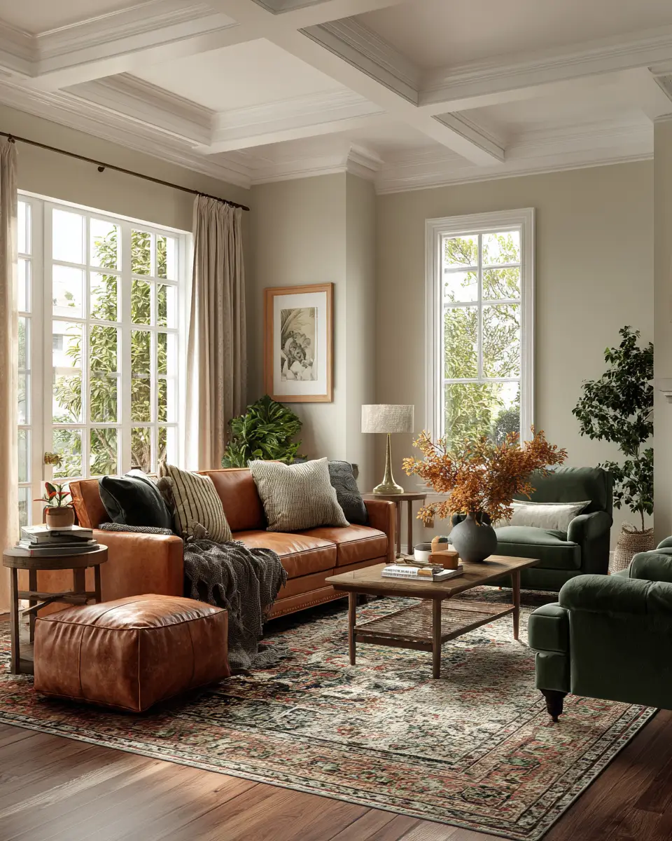 Rust Farmhouse Living Room Decor Ideas