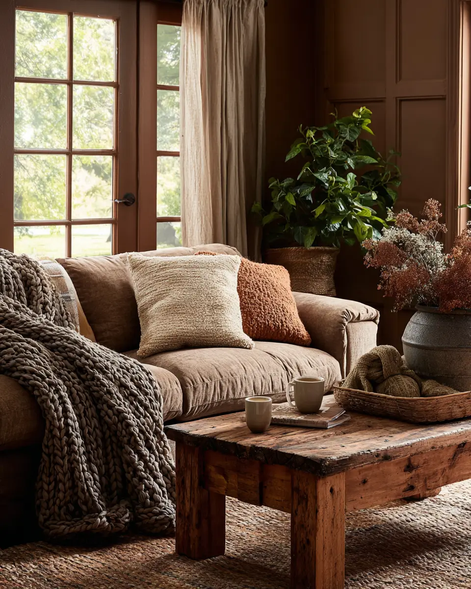 Rust Farmhouse Living Room Decor Ideas