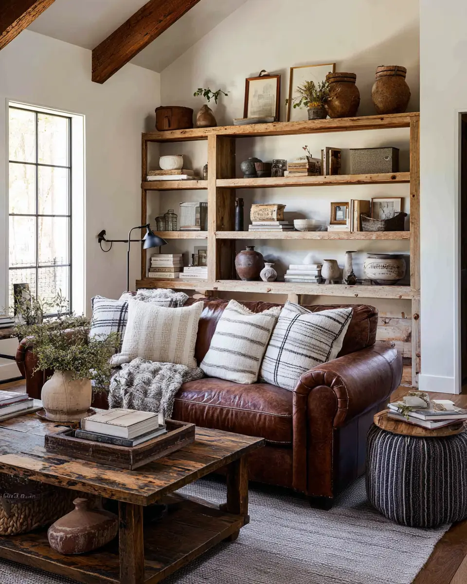 Rust Farmhouse Living Room Decor Ideas