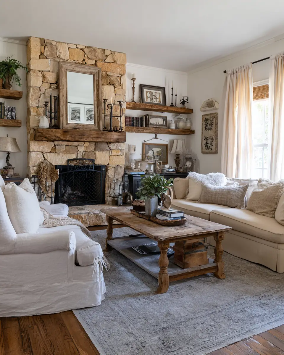 Rust Farmhouse Living Room Decor Ideas