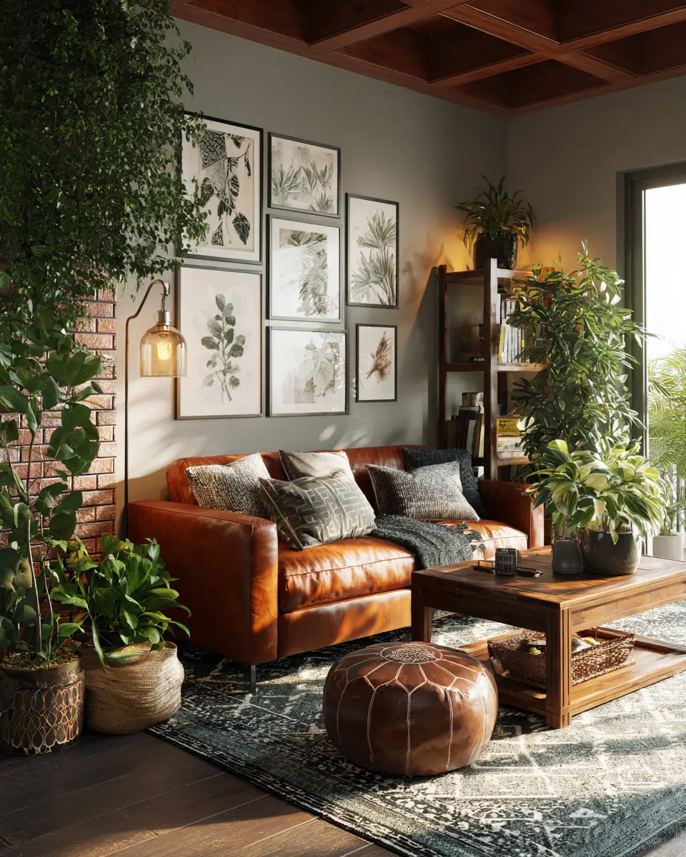 Rust Farmhouse Living Room Decor Ideas