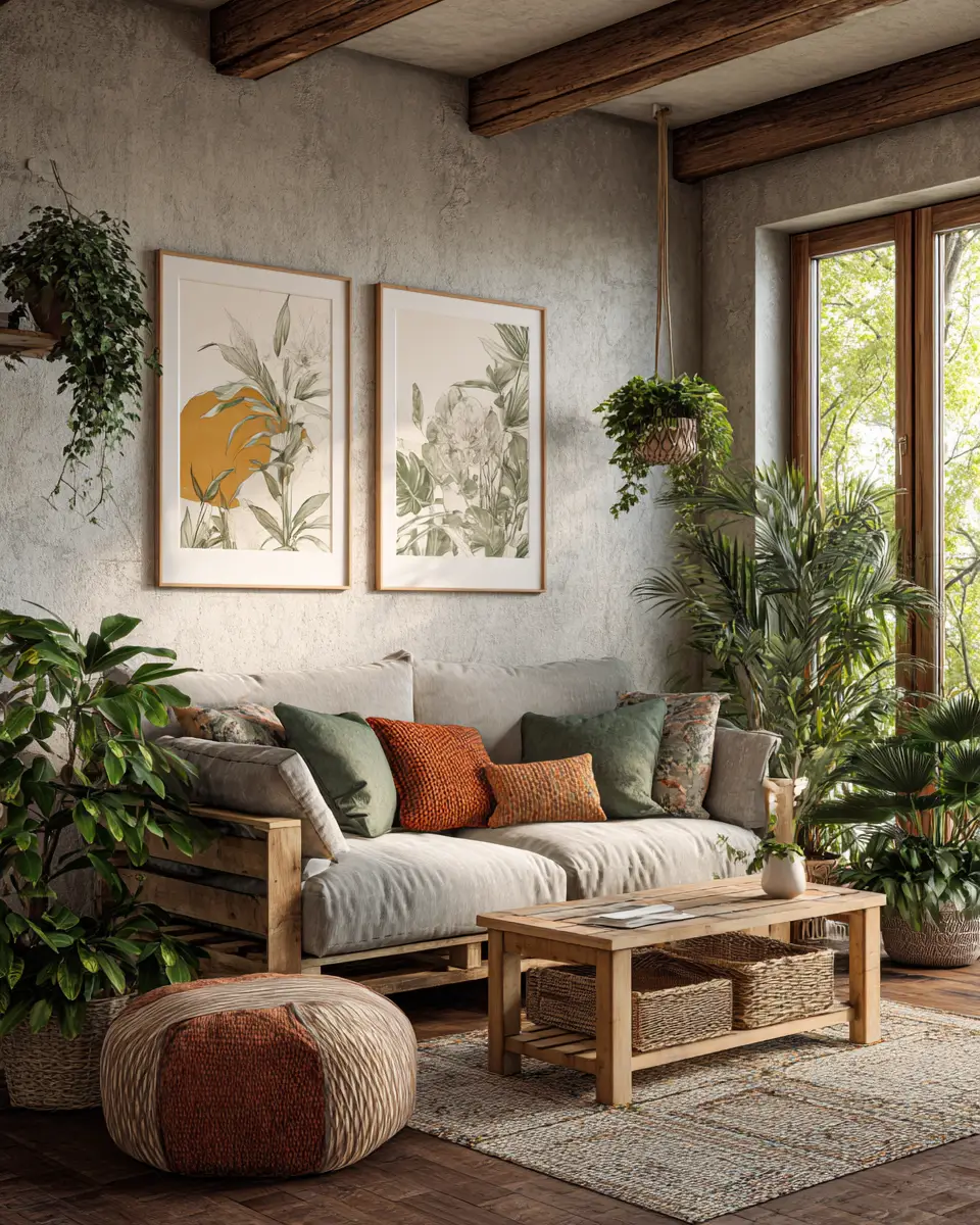 Rust Farmhouse Living Room Decor Ideas