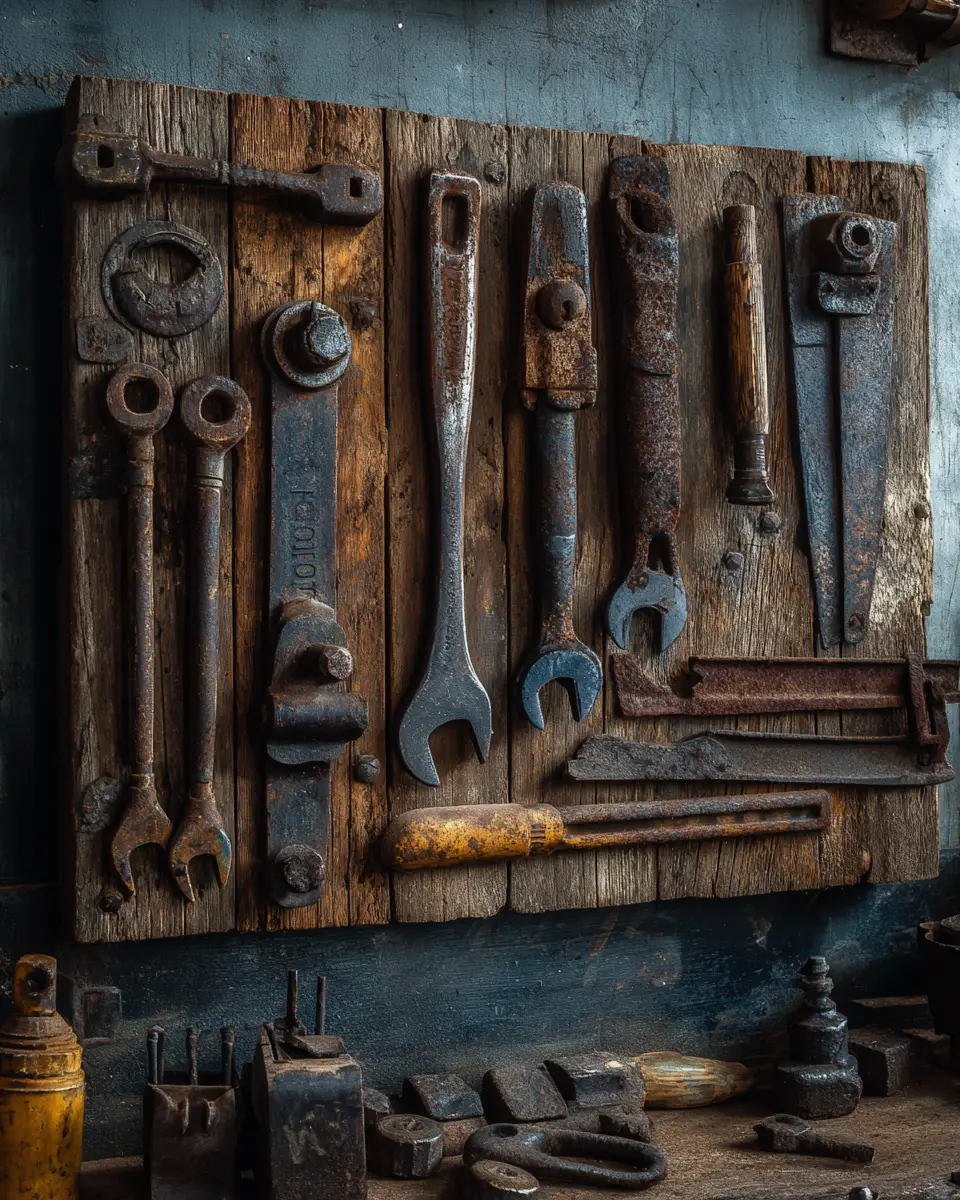 Rust Industrial Garage Decor Ideas