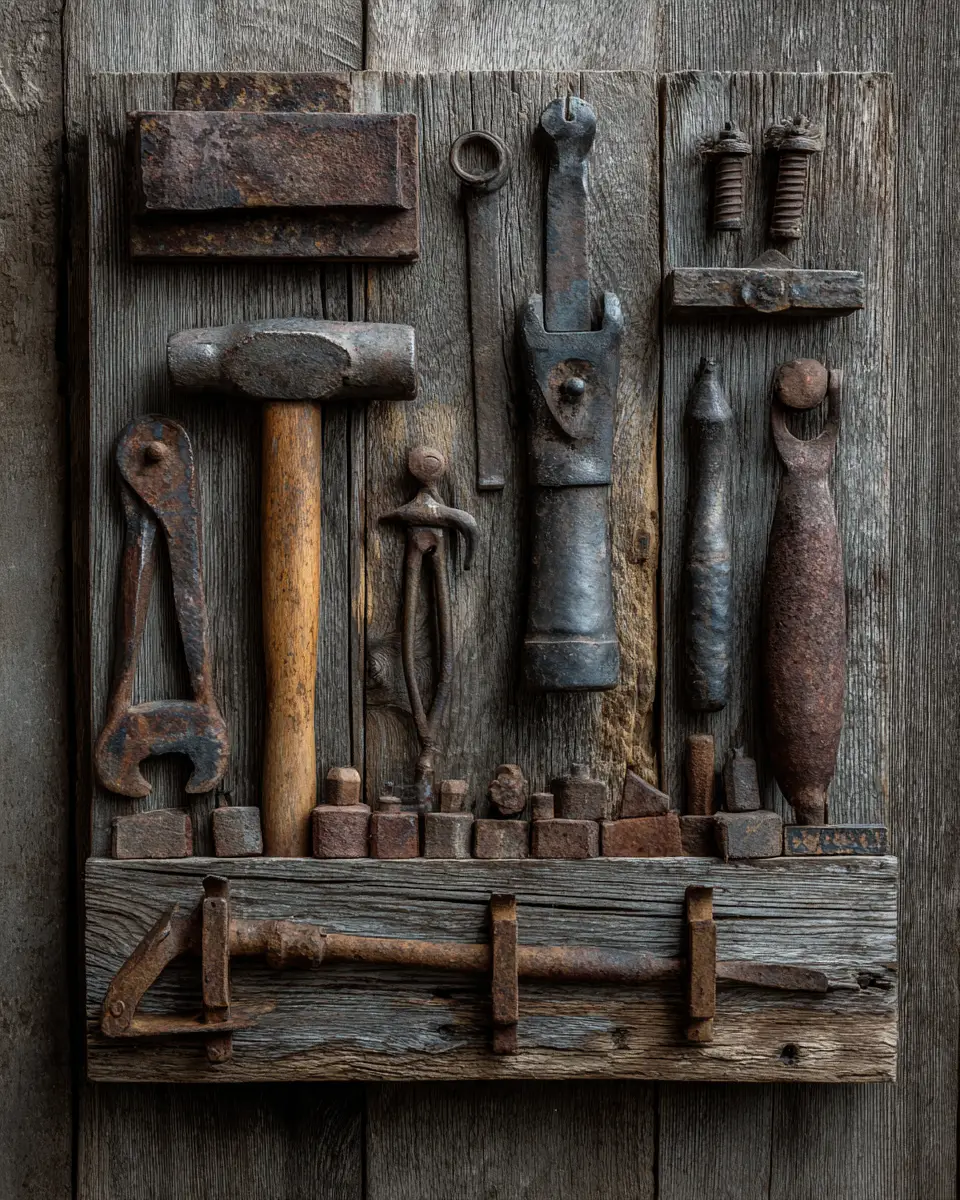 Rust Industrial Garage Decor Ideas