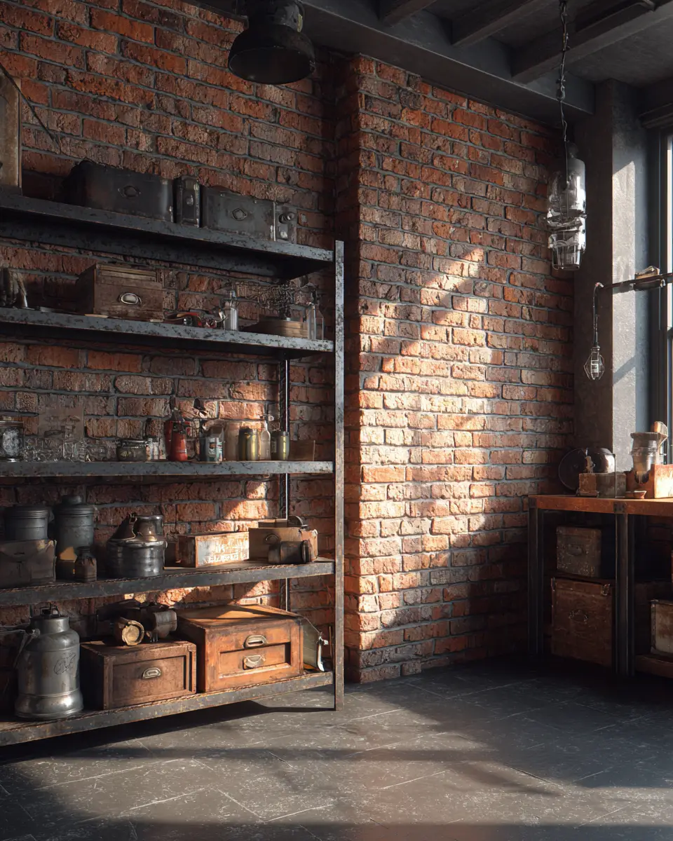 Rust Industrial Garage Decor Ideas