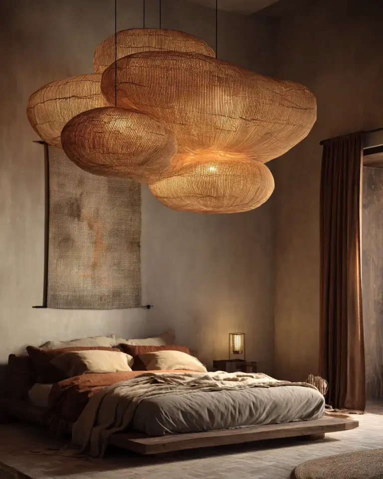 Rust Japandi Bedroom Decor Ideas - Featured
