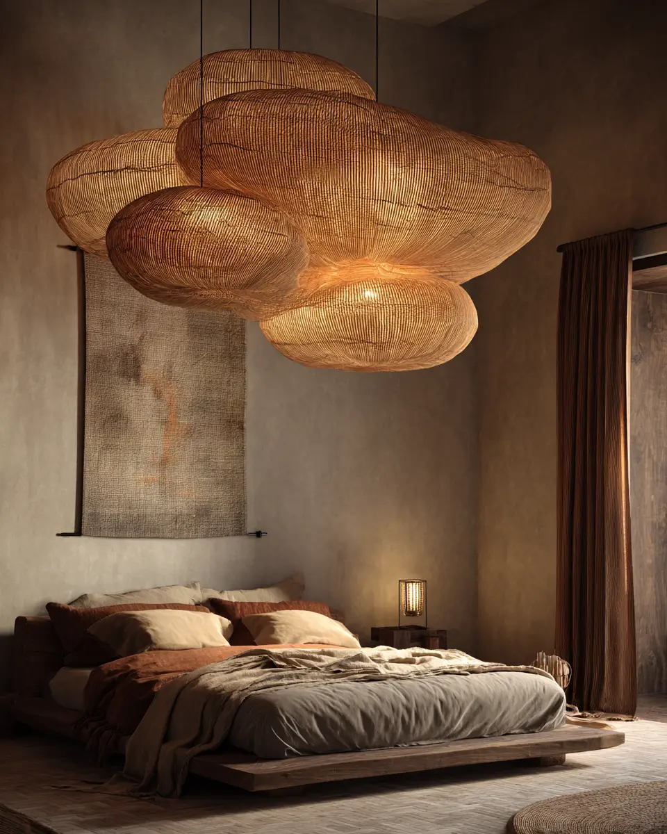 Rust Japandi Bedroom Decor Ideas - Featured