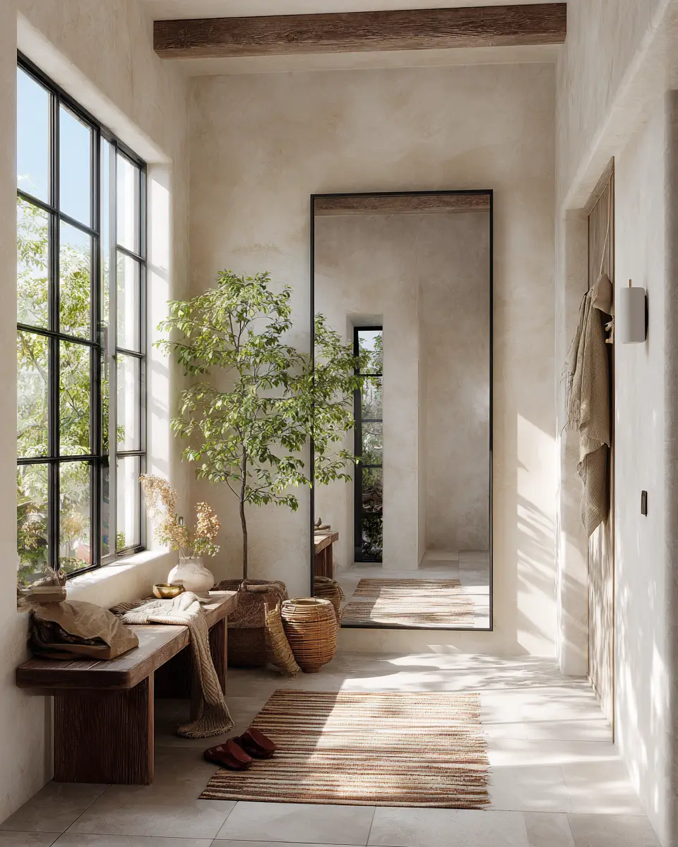 Rust Japandi Entryway Decor Ideas