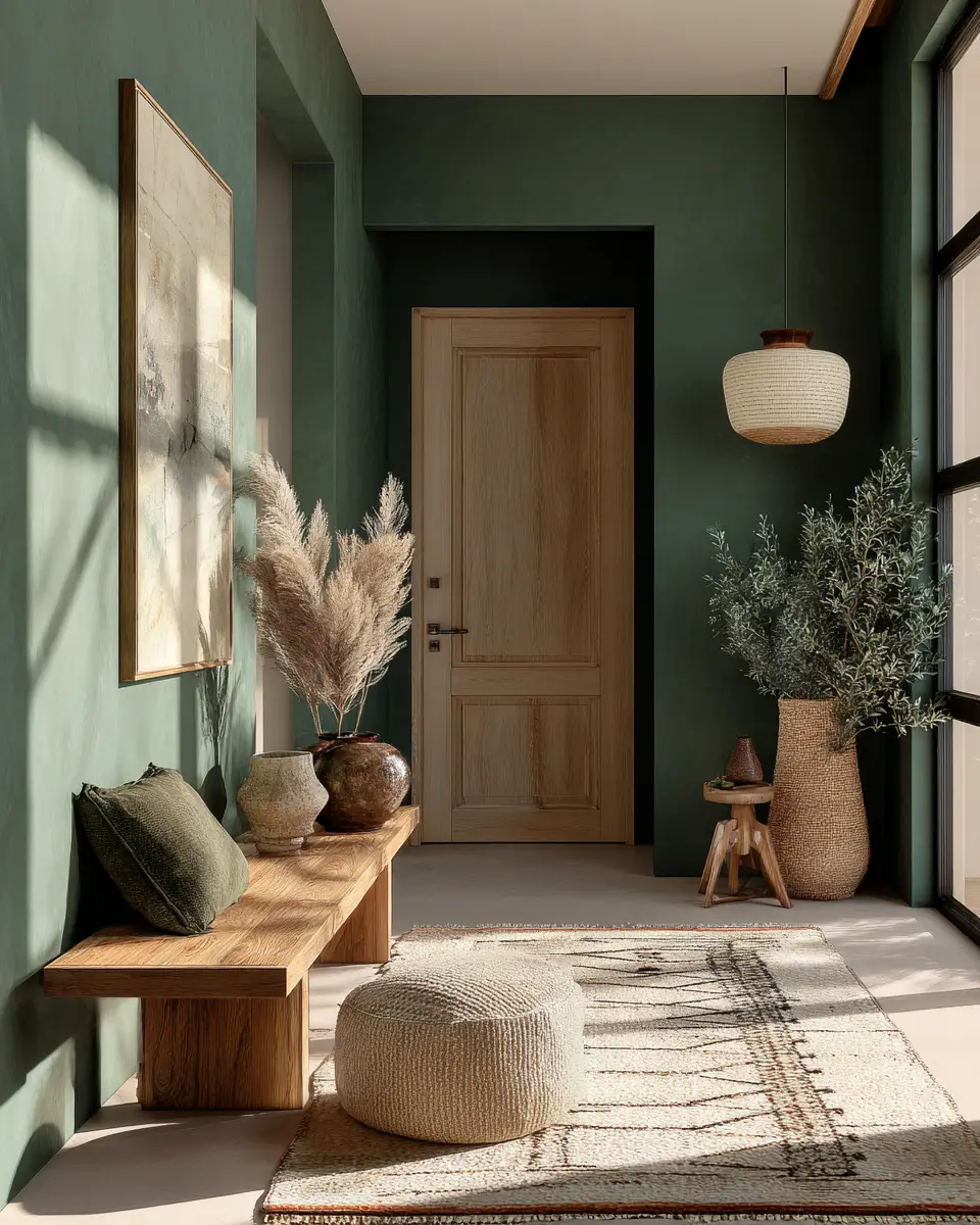 Rust Japandi Entryway Decor Ideas