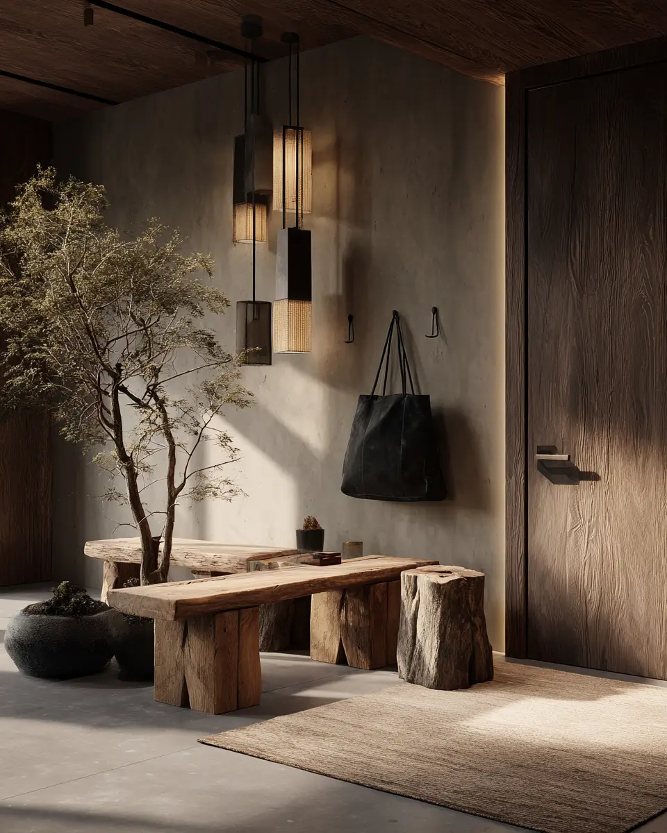 Rust Japandi Entryway Decor Ideas