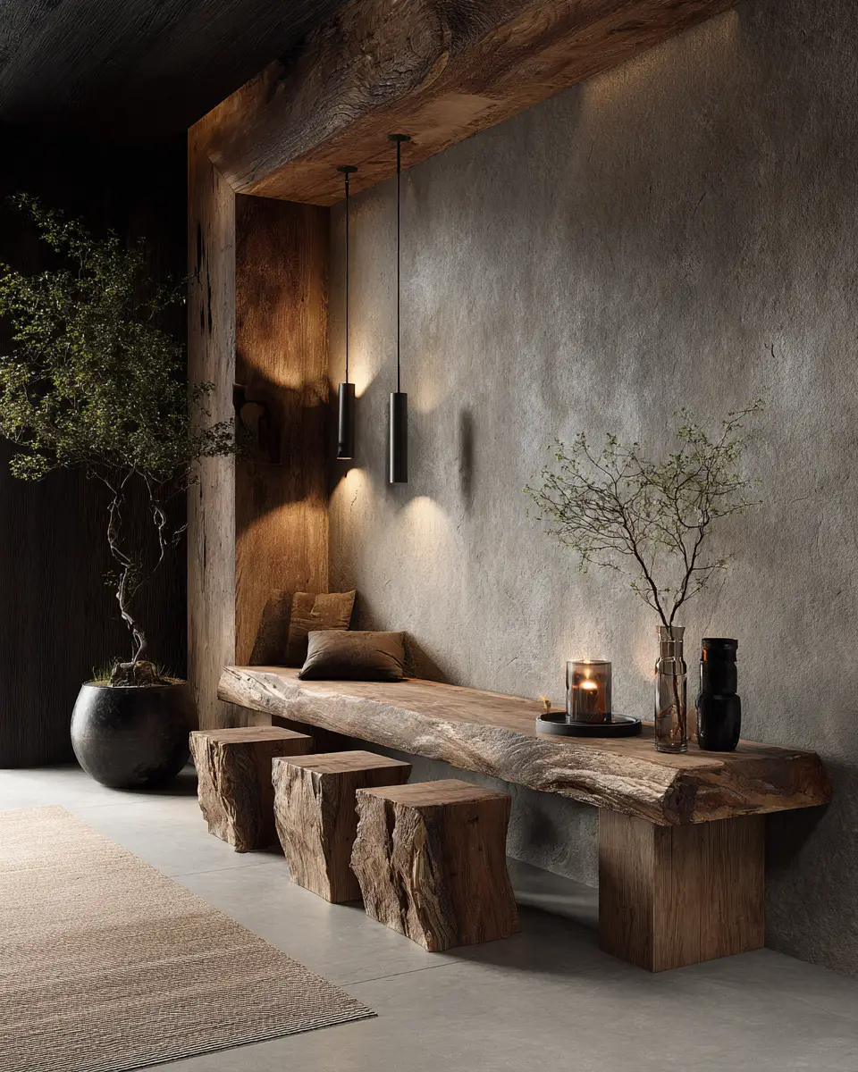 Rust Japandi Entryway Decor Ideas