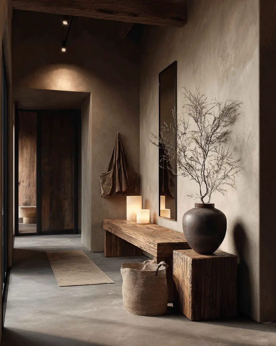 Rust Japandi Entryway Decor Ideas