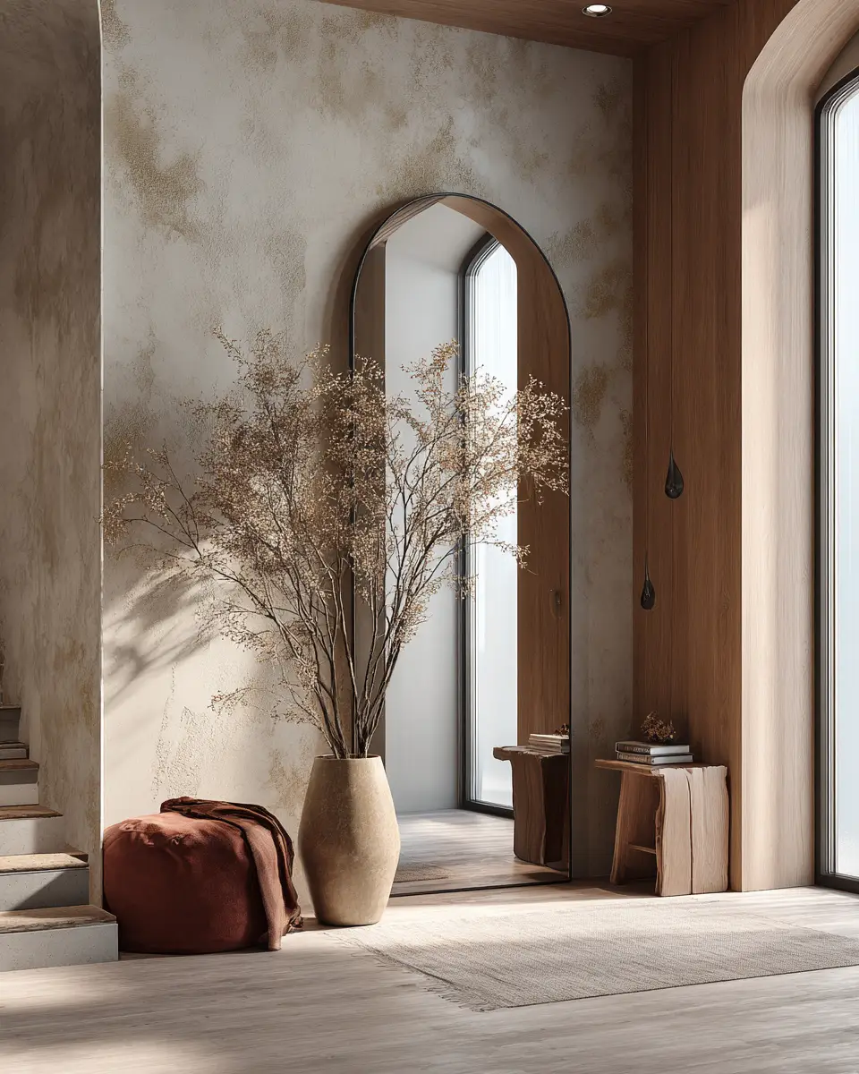 Rust Japandi Entryway Decor Ideas