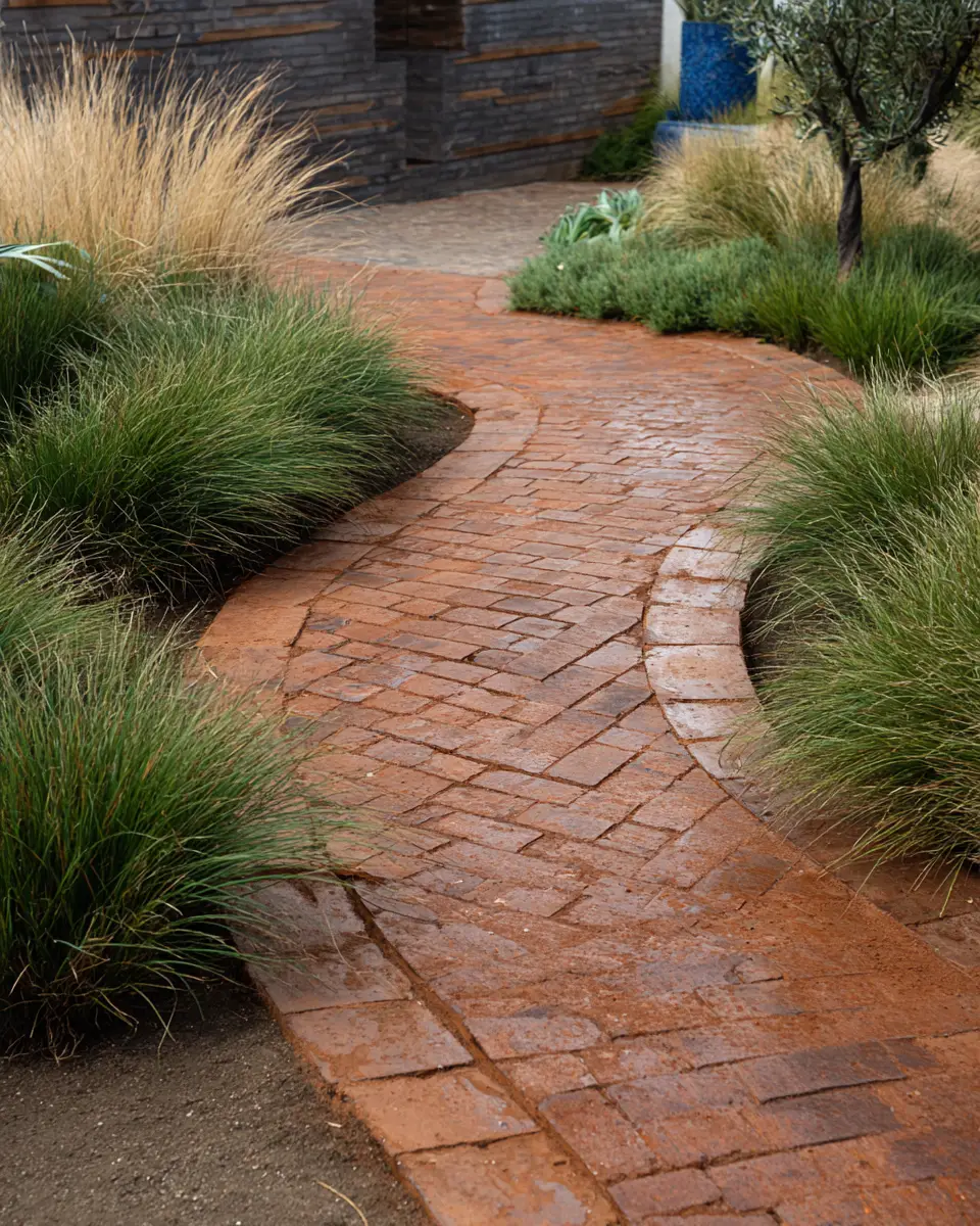 Rust Mid-Century Modern Garden Decor Ideas