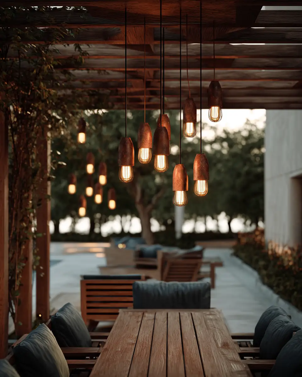 Rust Mid-Century Modern Garden Decor Ideas