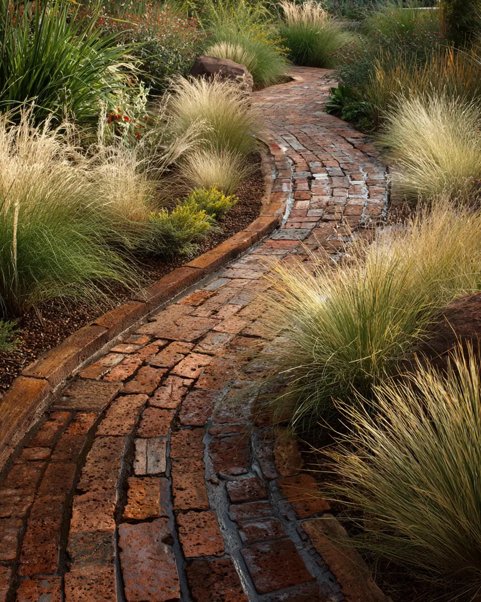 Rust Mid-Century Modern Garden Decor Ideas