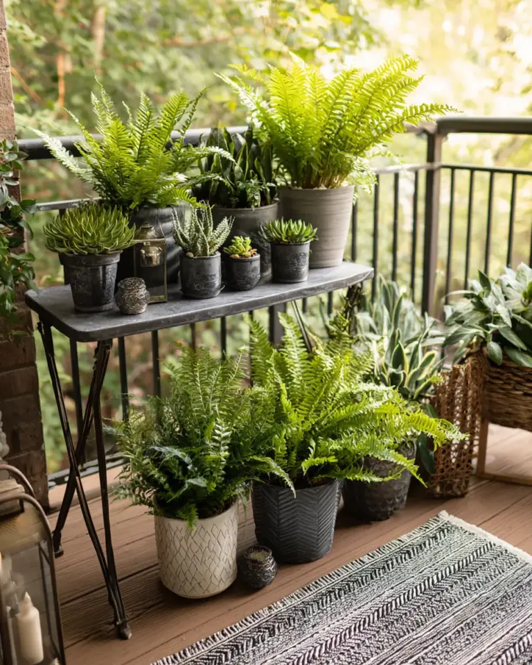 Rust Transitional Balcony Decor Ideas - Featured