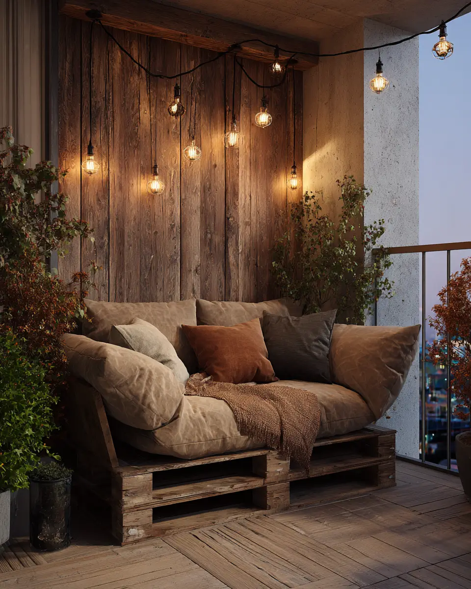 Rust Transitional Balcony Decor Ideas