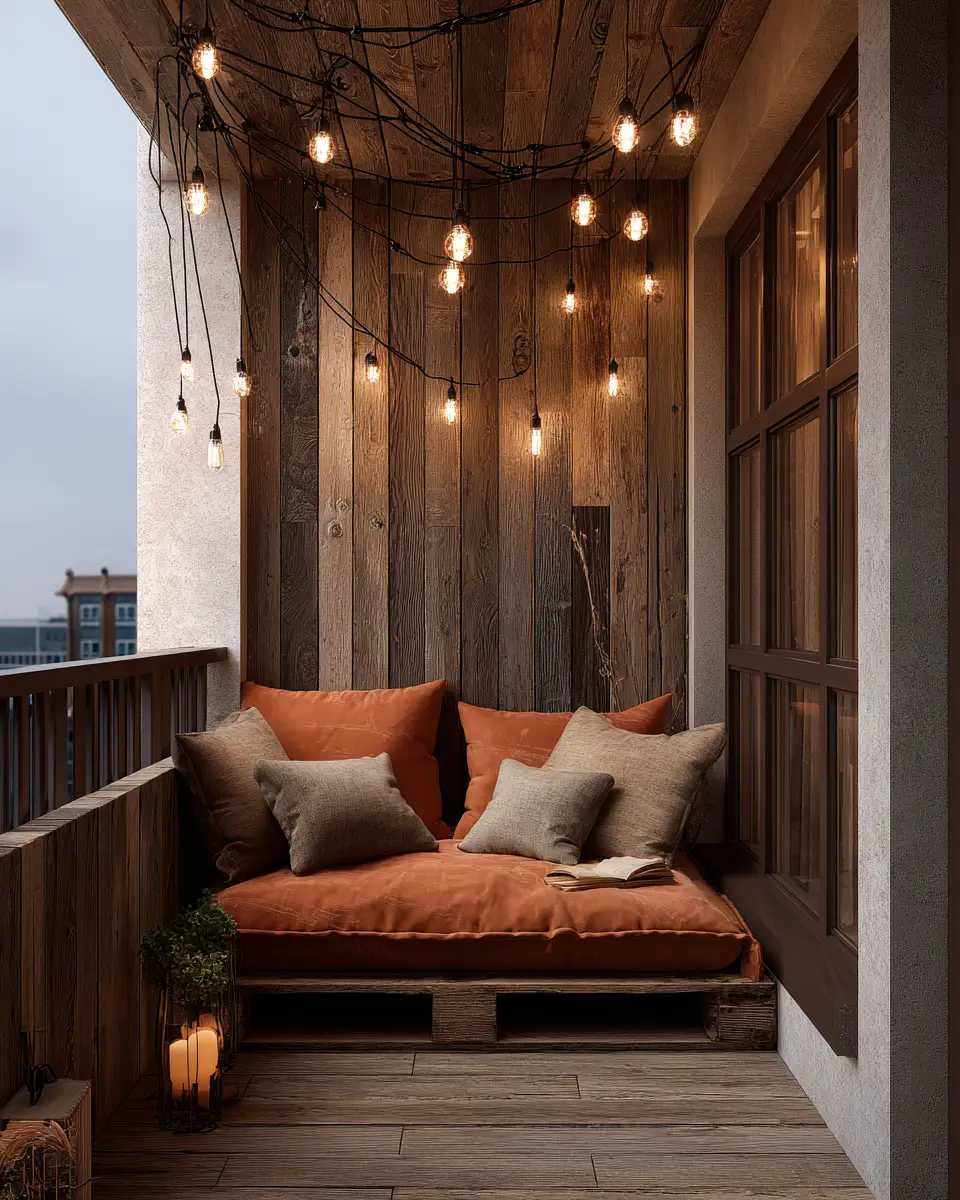 Rust Transitional Balcony Decor Ideas