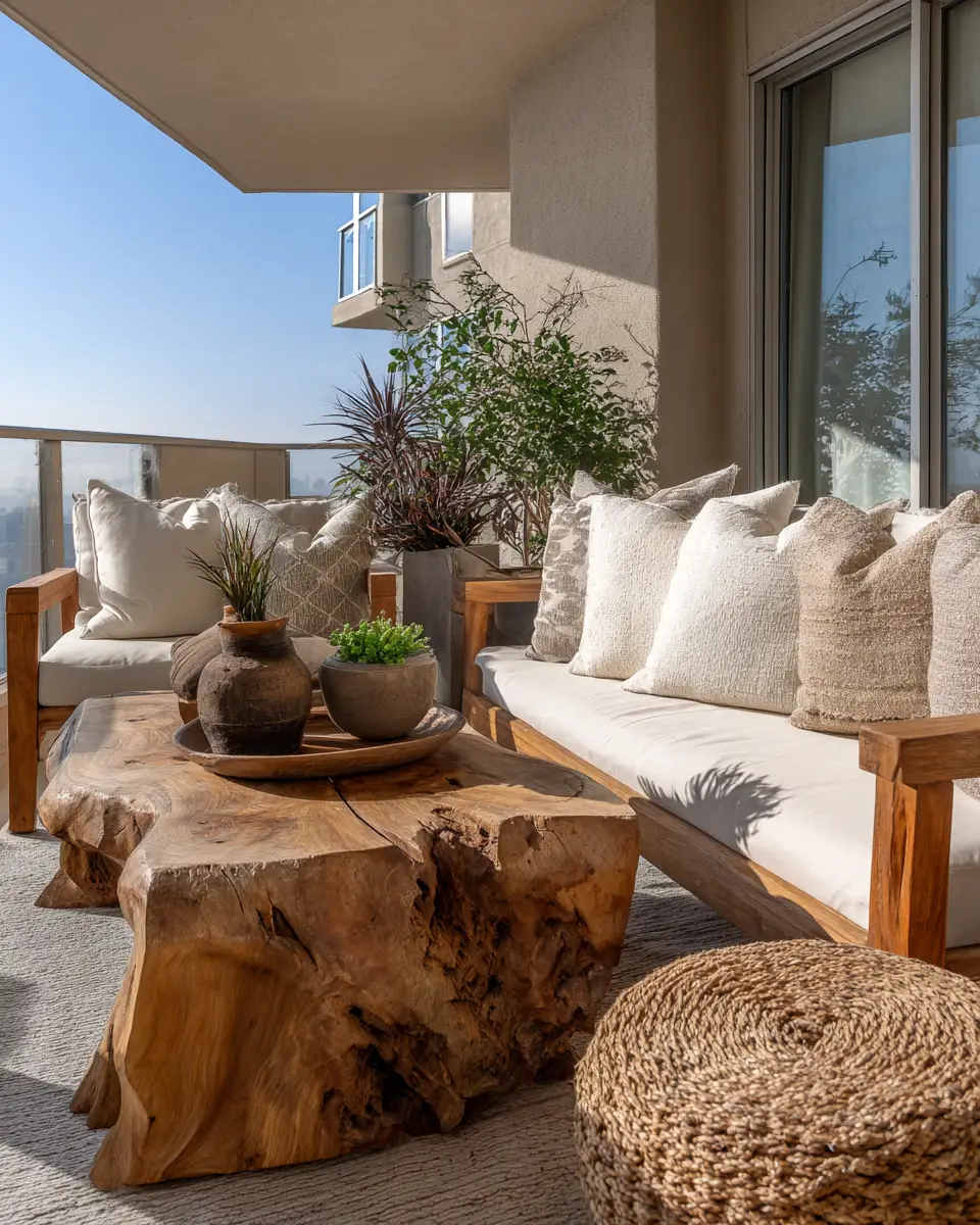 Rust Transitional Balcony Decor Ideas