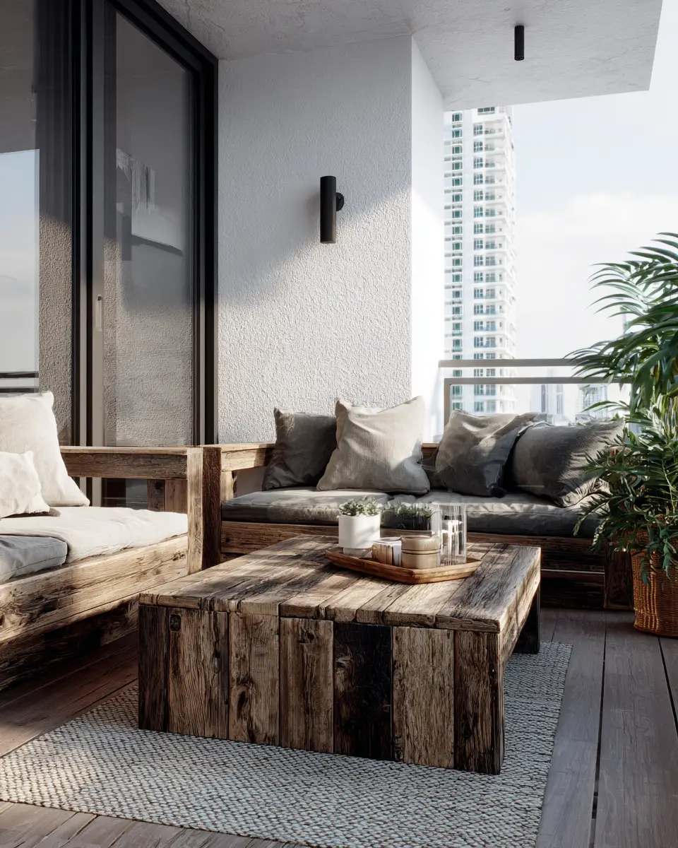 Rust Transitional Balcony Decor Ideas