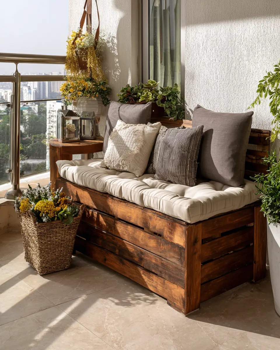 Rust Transitional Balcony Decor Ideas