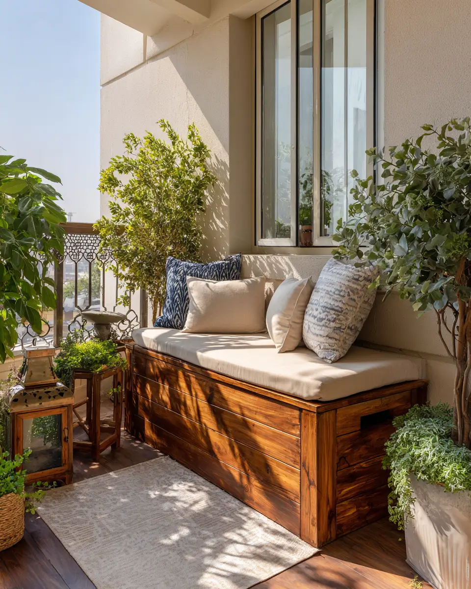 Rust Transitional Balcony Decor Ideas