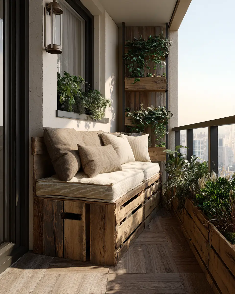Rust Transitional Balcony Decor Ideas
