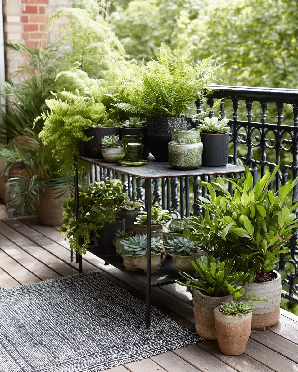 Rust Transitional Balcony Decor Ideas