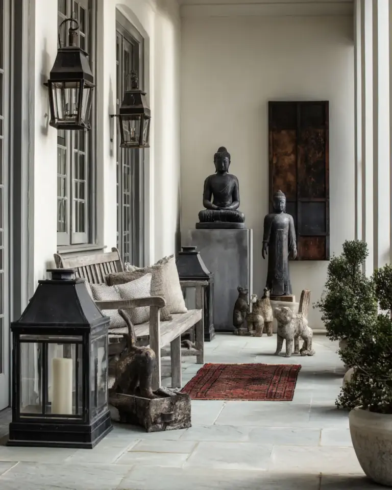 Rust Transitional Porch Decor Ideas - Featured