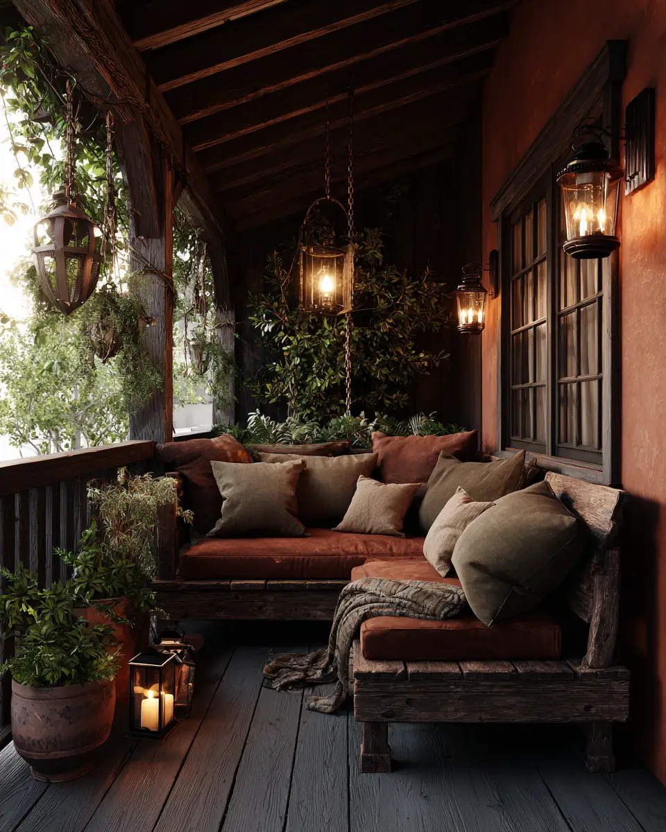 Rust Transitional Porch Decor Ideas