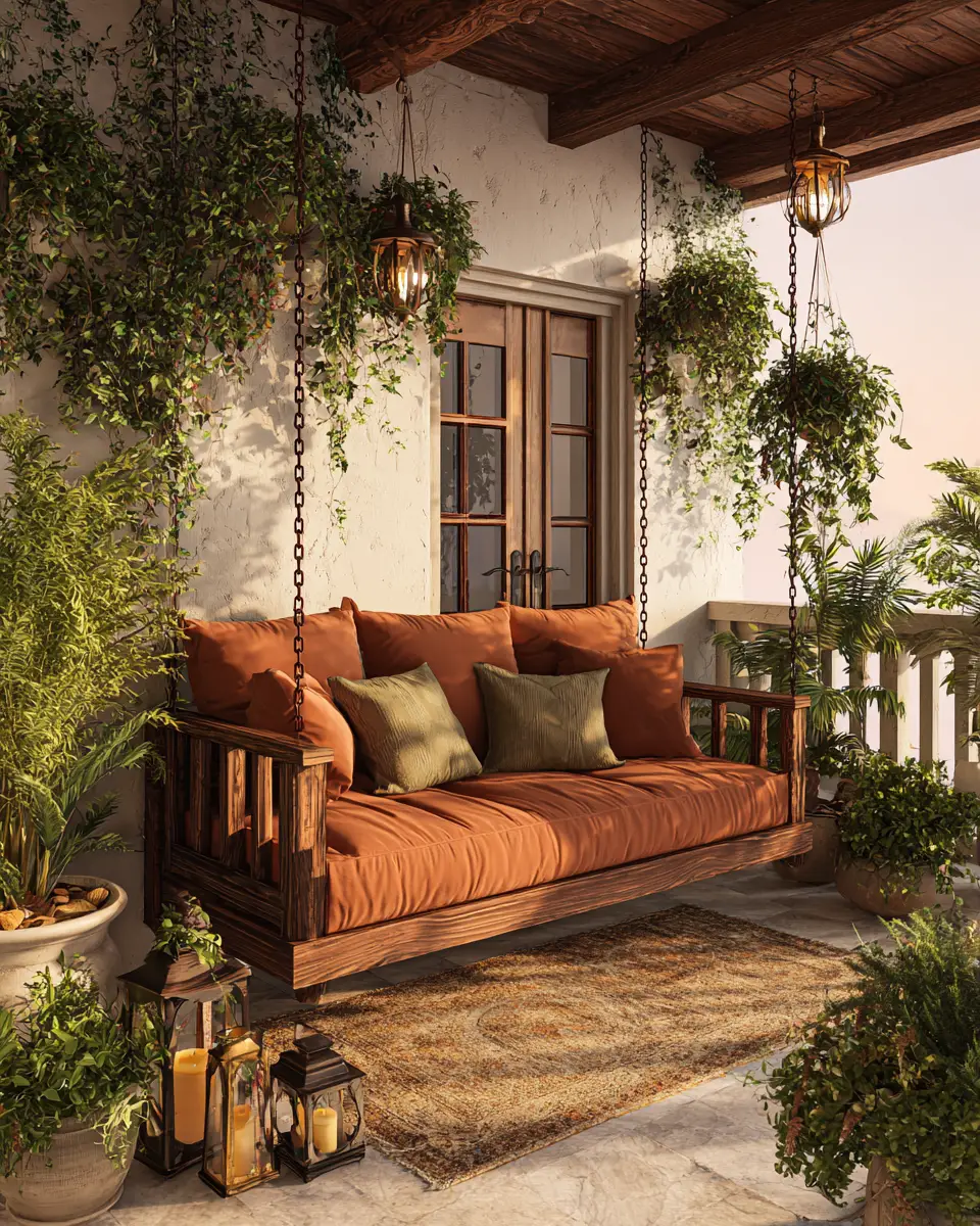 Rust Transitional Porch Decor Ideas