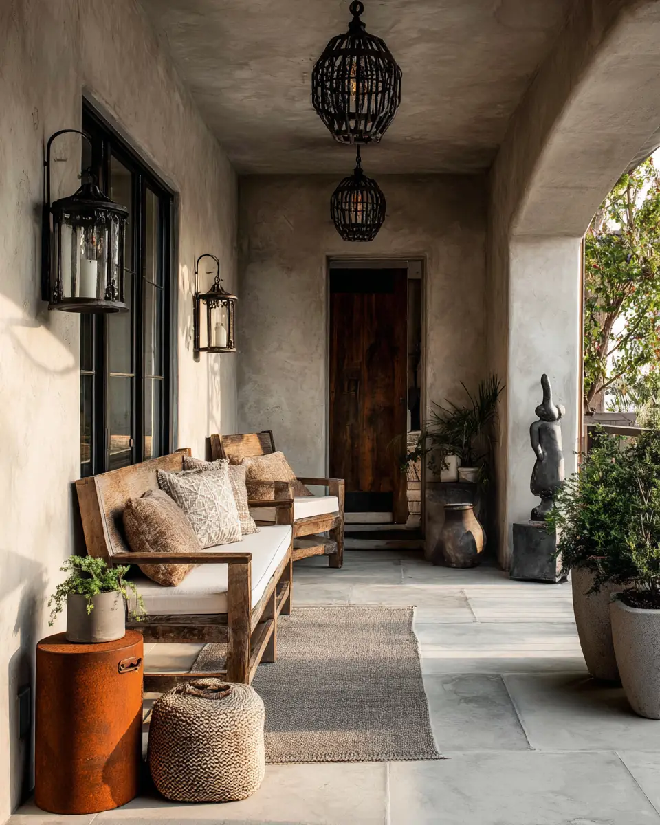 Rust Transitional Porch Decor Ideas