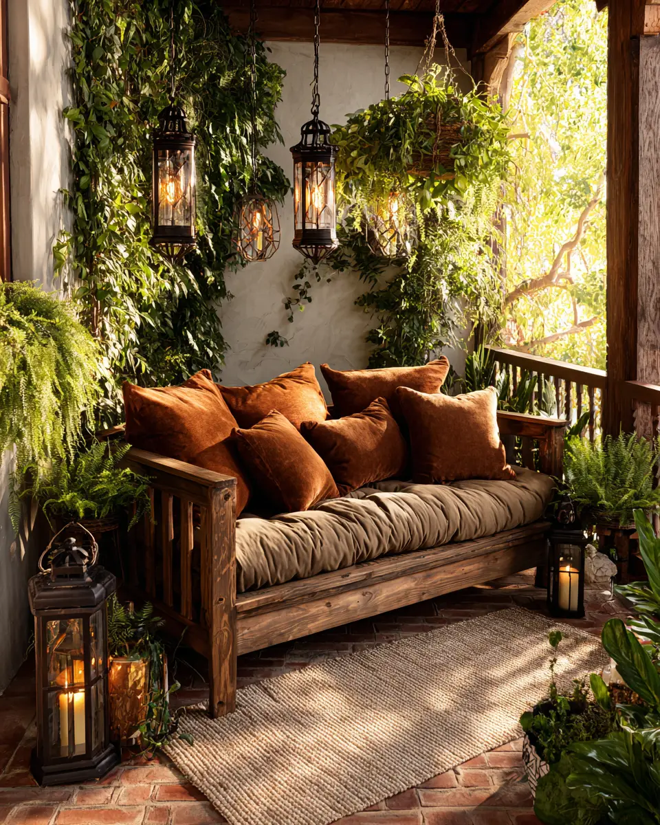 Rust Transitional Porch Decor Ideas