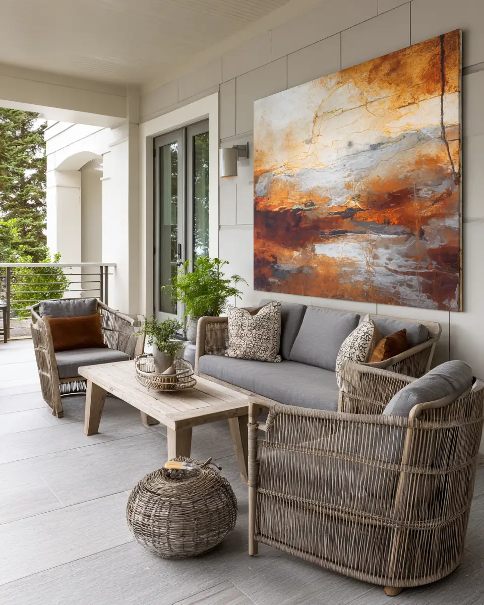 Rust Transitional Porch Decor Ideas