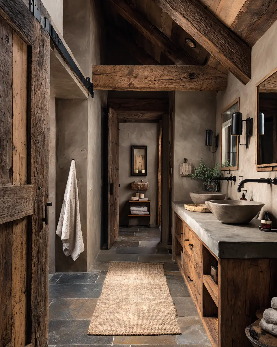 Rustic Bathroom Decor Ideas - Featured