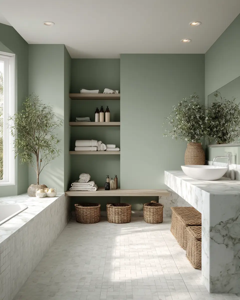 Sage Green Bathroom Decor Ideas