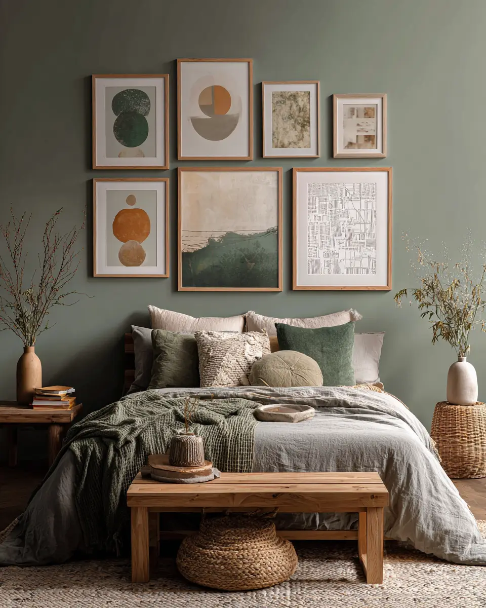 Sage Green Boho Bedroom Decor Ideas