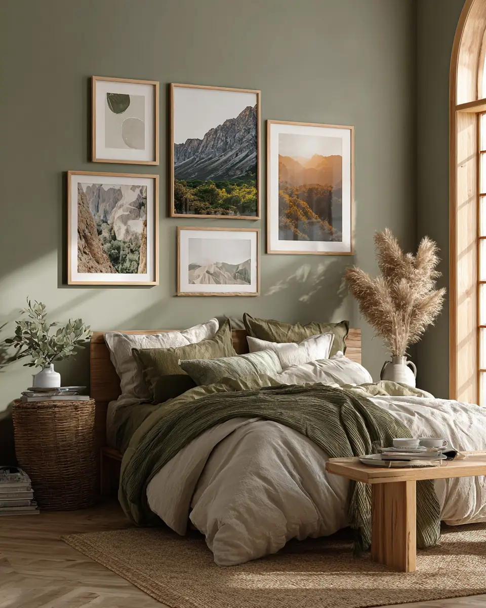 Sage Green Boho Bedroom Decor Ideas