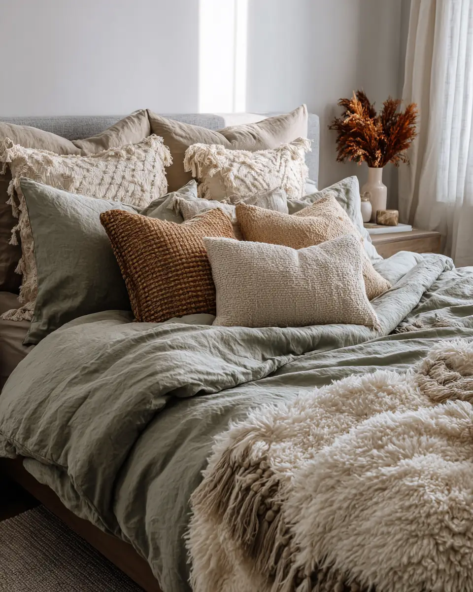 Sage Green Boho Bedroom Decor Ideas