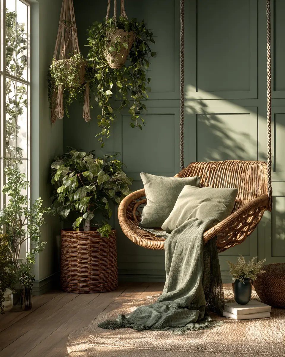 Sage Green Boho Bedroom Decor Ideas