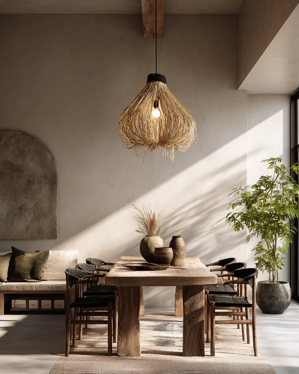 Sage Green Boho Dining Room Decor Ideas