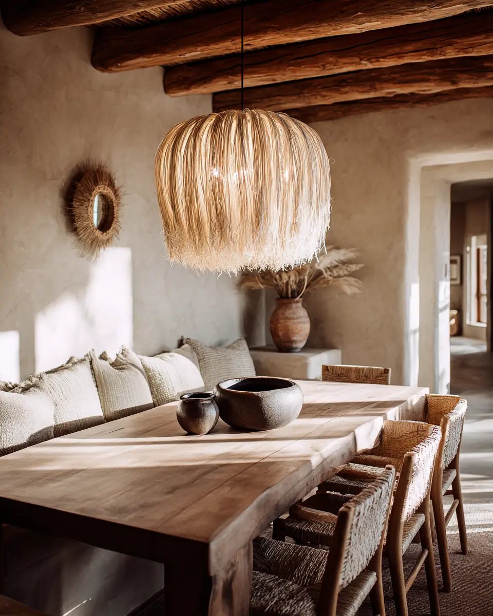 Sage Green Boho Dining Room Decor Ideas