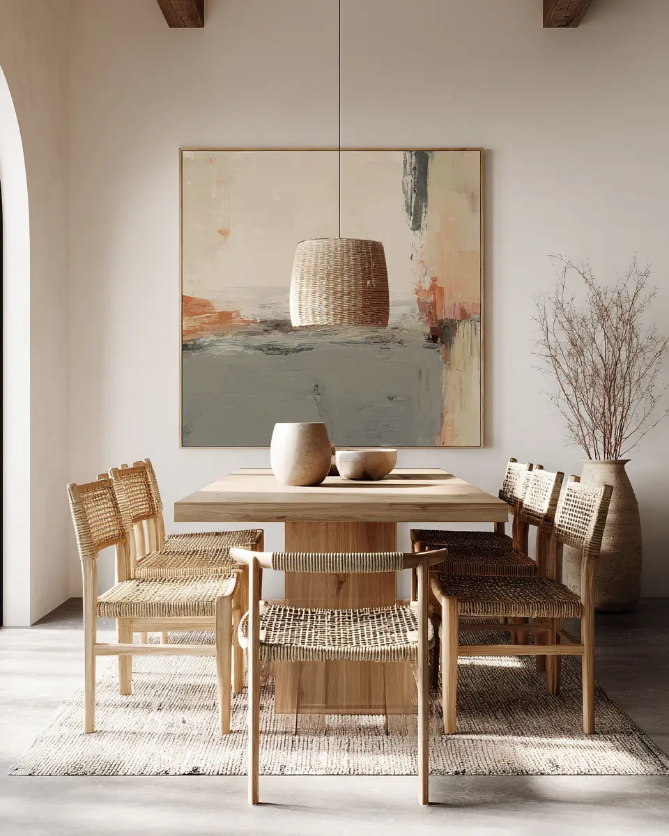 Sage Green Boho Dining Room Decor Ideas