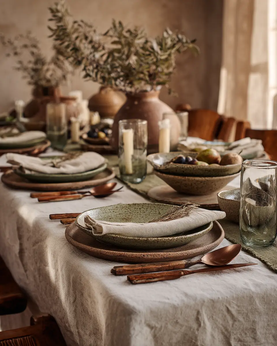 Sage Green Boho Dining Room Decor Ideas