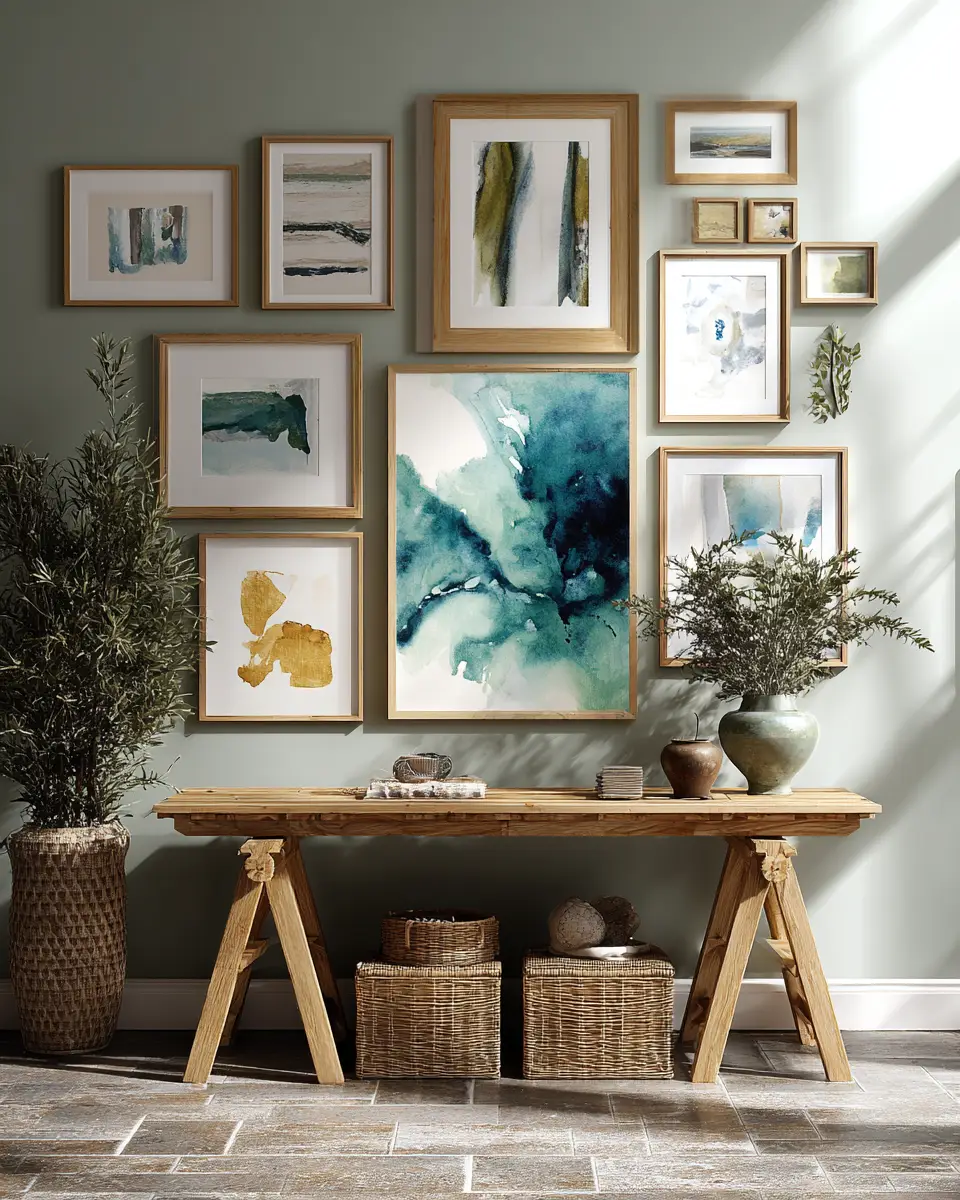 Sage Green Boho Laundry Room Decor Ideas