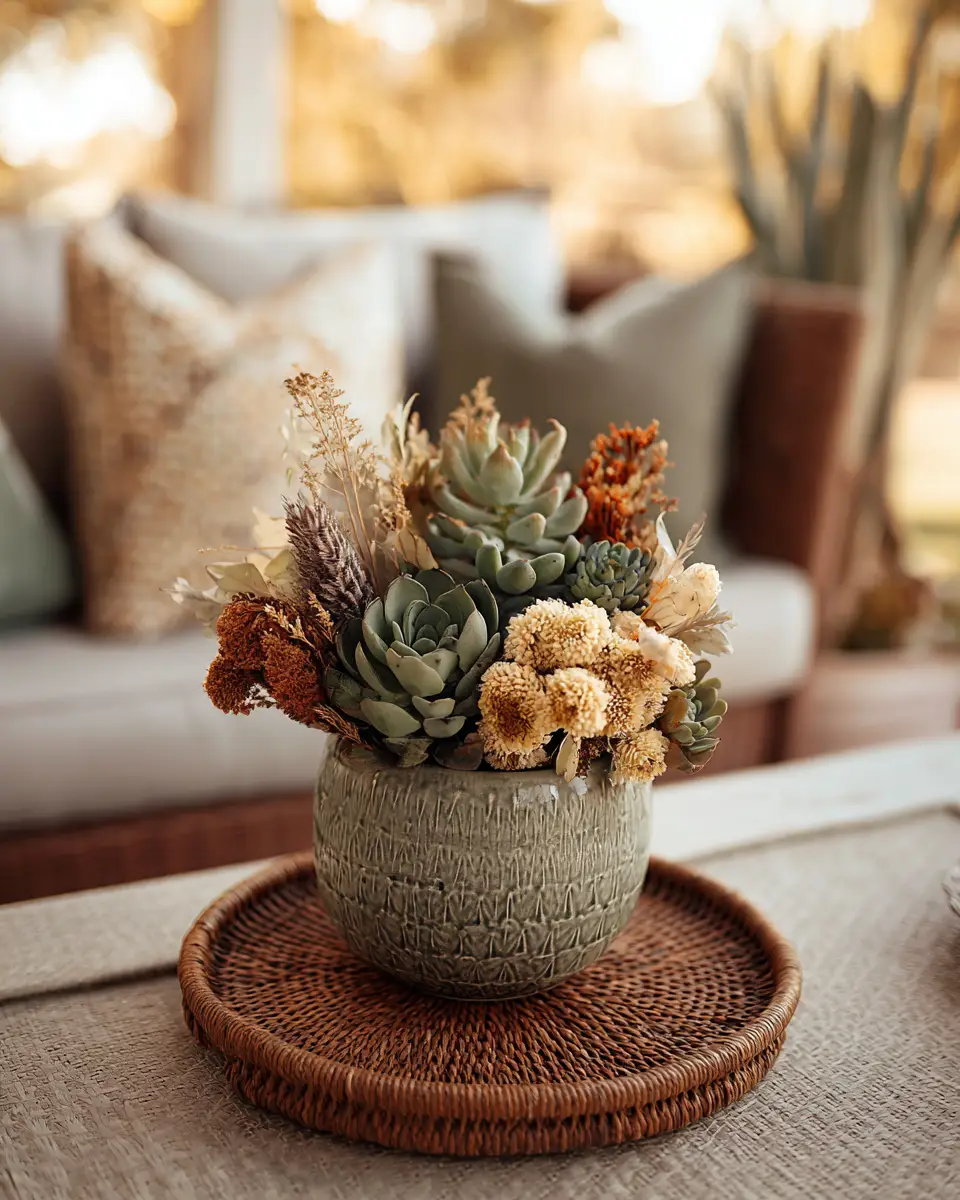 Sage Green Boho Patio Decor Ideas