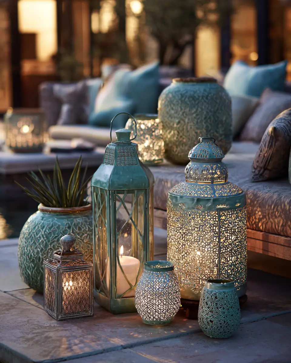 Sage Green Boho Patio Decor Ideas
