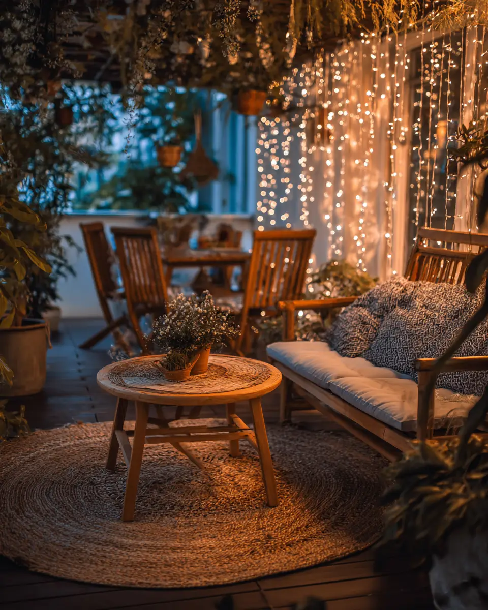 Sage Green Boho Patio Decor Ideas